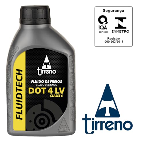 Óleo Fluido Freio DOT 4LV Classe 6 sem 293SO1, Cinza, 500 ml, Tirreno