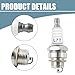3Pcs L7T Spark Plugs for 36cc 43cc 47cc 49cc 52cc 2-Stroke Small Engine Chainsaw Trimmer Mower Blower Brushcutter Replace NGK BPMR7A BPM7A Champion RCJ6Y RCJ7Y Spark Plug