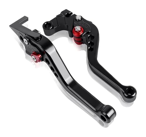 Für T&riumph Für Trident660 Für Trident 660 2021-2023 Motorrad Zubehör CNC Kurze Einstellbare Bremse Kupplung Hebel Brems Kupplungshebel(Schwarz)
