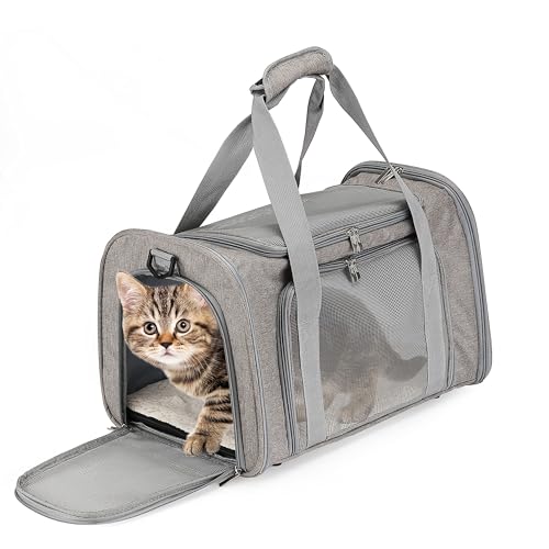Bolsa Transporte Pet Avião Cabine até 14kg – Cinza, Dobrável