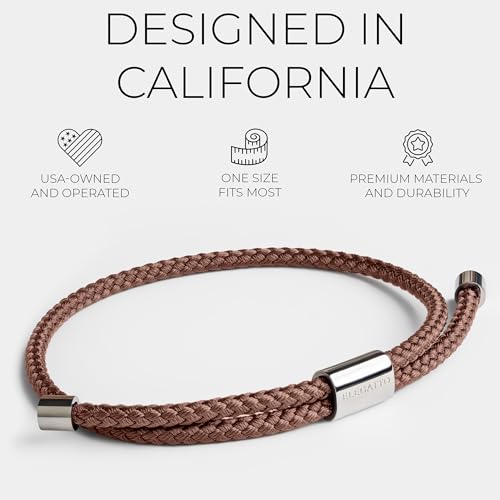 Elegatto Sailor Premium Rope Bracelet for Men | Nylon Marine Cord with Silver Polished Stainless Steel Pull Rope Closure | Men’s Designer Bracelets2