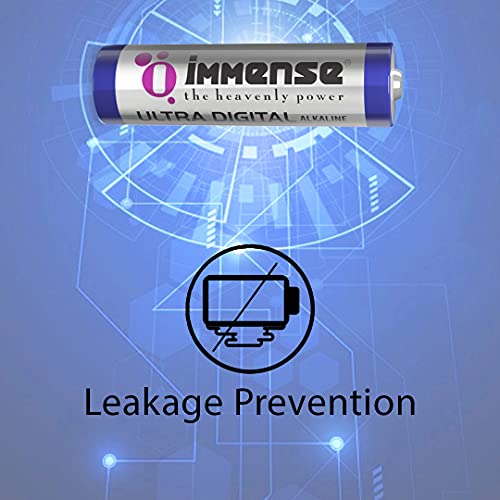 Image of Immense AA Alkaline Battery | 1.5V Pencil Batteries for Wireless Mouse, Dorbells & Office Devices | Non Rechargeable Battery Cells (Pack of 10)