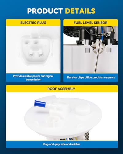 Image of PHILTOP Electric Fuel Pump Assembly Fits for Ford Fiesta 2014-2019 L4 1.6L, FG1723