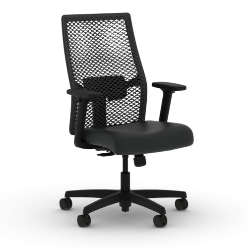 Image of HON Ignition 2.0 ReActiv Ergonomic Office Chair, Lumbar Support, Black