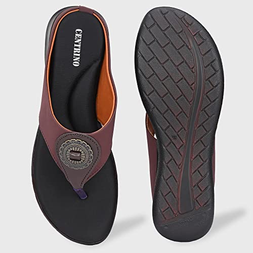 Image of Centrino Women Thong Sandals & Comfortable Ortho Care Sandal For Ladies | Fashion Wear Sandal & Chappal | Soft Cushioned for More comfort (2854)
