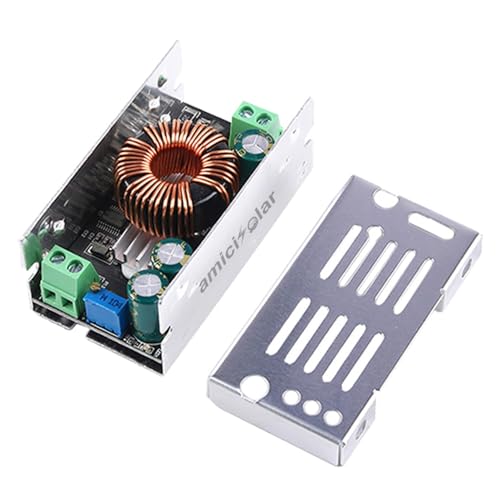 Image of amiciSolar 6A DC-DC Buck Converter 13-90V to 1.5V-60V Step-Down Power Voltage Regulator Module - Adjustable Output, High Efficiency for Electronics, Battery Charging & More
