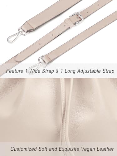 Image of AFKOMST Medium Bucket Bag for Women, Convertible Shoulder Crossbody Tote