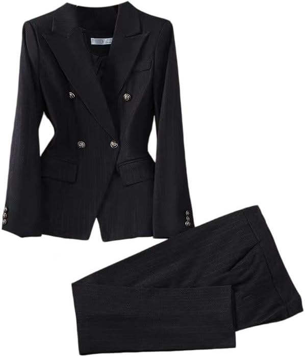 Women's Office Lady Suit Set Blazer Pants Business Work Outfit