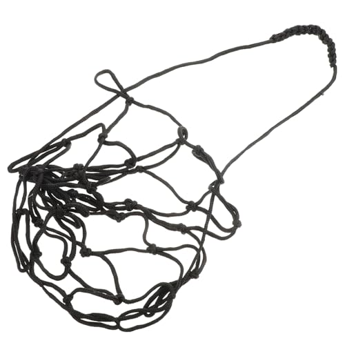 BRIGHTFUFU Adjustable Soccer Training Net Versatile Football Juggling Aid for Kick Practice and Portable Design for Youth Training Black Soccer Equipment