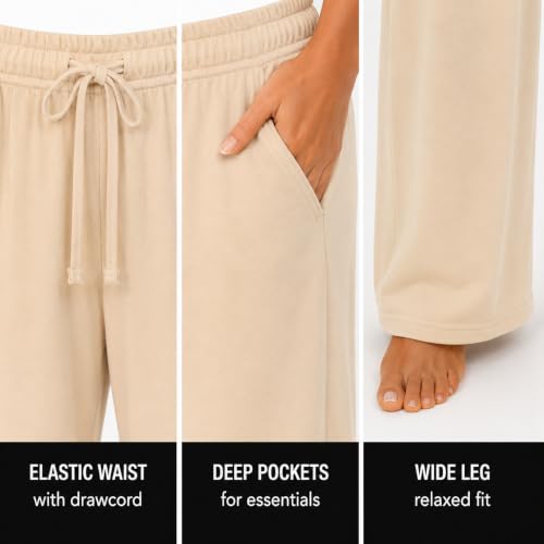 Image of Essential Elements Womens 3 Pack PJ Pants 100% Cotton Jersey Lounge Pajama