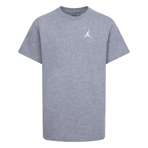 Camiseta Jordan Jumpman EMB Nike gris para niños de 8 a 10 años
