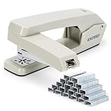 Swing-Arm Swivel Stapler, 360 Degree Rotate Desktop Staplers, 25 Sheet Capacity, Includes 1000 Staples to Binding Book an Booklet