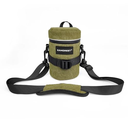 XAMOREST Camera Lens Case Lens Canvas Bag Compatible with Canon EF 18-135MM/EF-S 15-85MM/EF 24-70MM F4L, Nikon AF-S 18-140MM/AF-S 85MM F/1.8G/AF 70-300MM Below 3.35