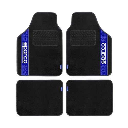 SPARCO F510 Tapis Noir/Bleu Moquette