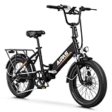 【POWERFUL 750W MOTOR】 The Aipas A2 adult folding electric bike is equipped with an 750W brushless motor, which enhances its maximum speed to 28mph and enables it to effortlessly conquer 18% inclines. The removable 48V 12.8Ah battery ensures an impres...