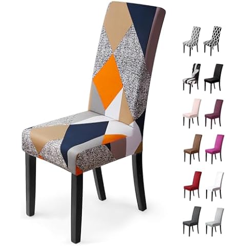 Housses de Chaise BalladHome Géométrie Orange Cover