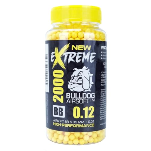 BULLDOG AIRSOFT Extreme Bulldog 6MM 0.12g Yellow 2000 Airsoft BB Pellets