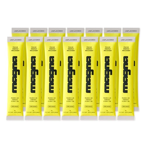 MAGNA Electrolytes Powder Drink Mix for Hydration Energy & Focus Support (14 Servings Pure)