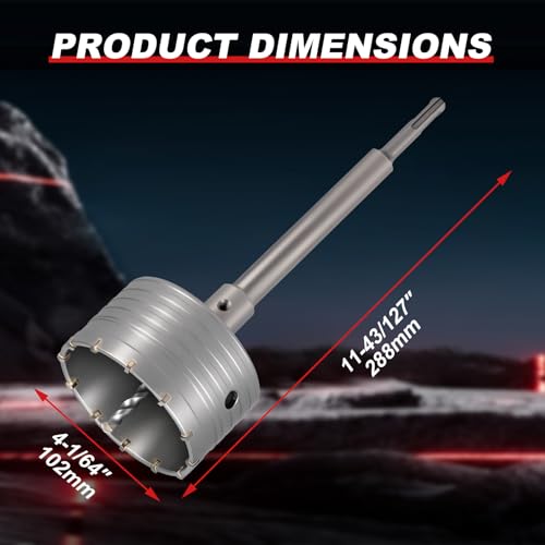 Broca para concreto de 4 pulgadas 2 Imagen adicional