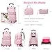 Mfikaryi Girls Rolling Backpack Elementary Student Outdoor Travel Trolley Bag Bookbag with Wheels