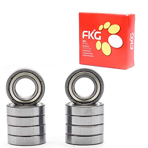 FKG 6902-ZZ 15x28x7mm Deep Groove Ball Bearing Double Metal Shields Bearing Pre-Lubricated 10 Pcs