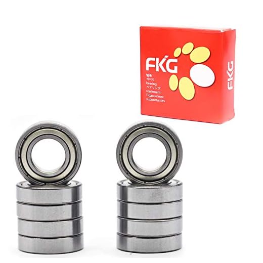 FKG 6902-ZZ 15x28x7mm Deep Groove Ball Bearing Double Metal Shields Bearing Pre-Lubricated 10 Pcs