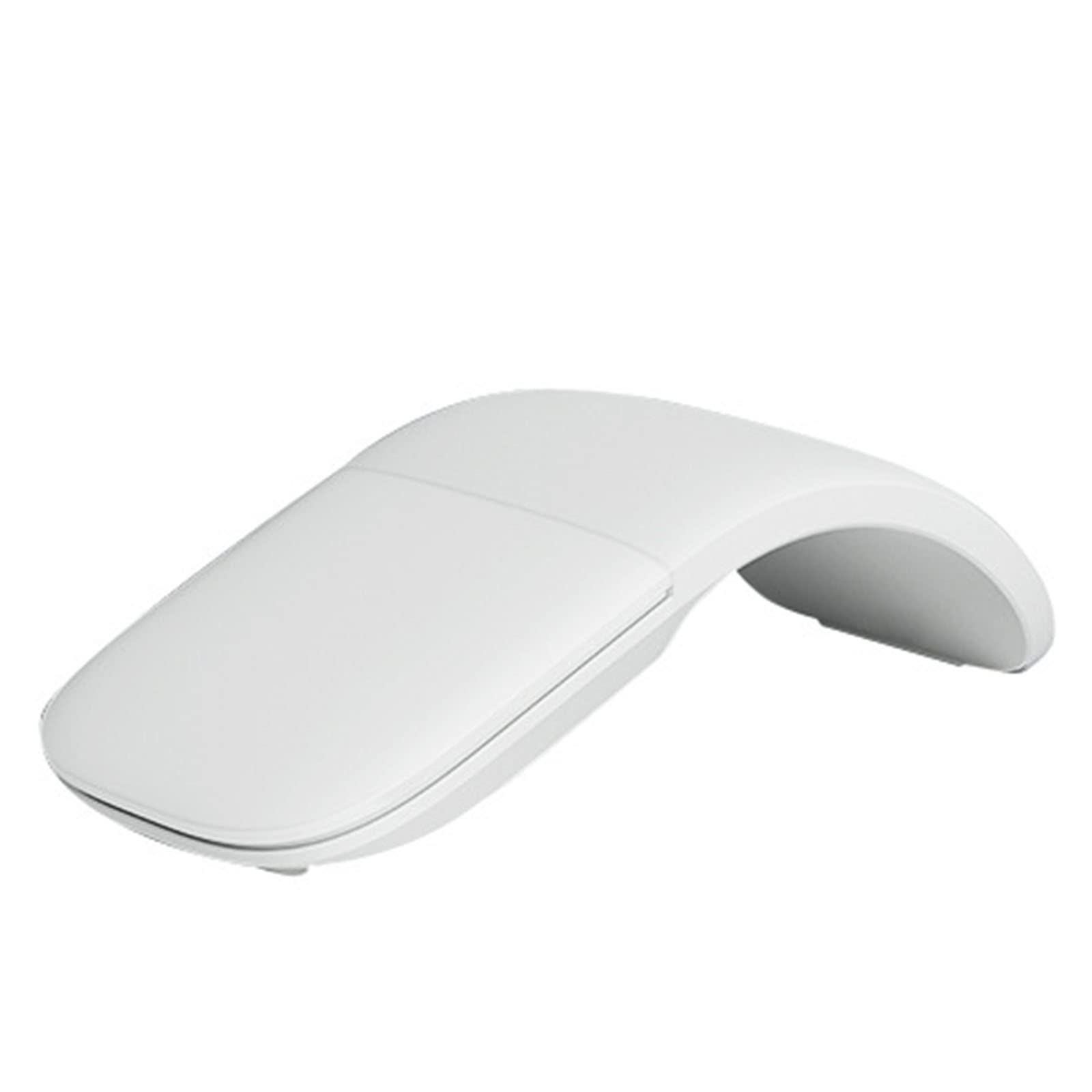 JUSHZ Souris sans Fil Ergonomique Gamer Bluetooth Gaming Silencieuse Repliable Bluetooth 4.0 Molette Tactile Silencieuse 1600 PPP (131.2x55x14.5mm,White)