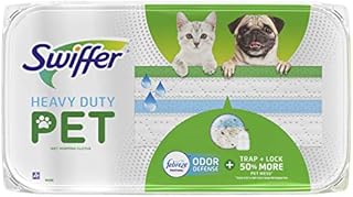 Swiffer Heavy Duty Wet Mopping Cloths for Hard Surface Floor Cleaning, Febreze Scented 10 Count