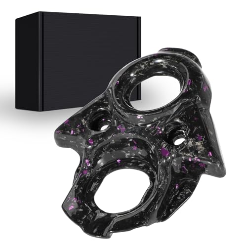 Runfarr Motorcycle Ignition Cover,Real Carbon Fiber Key Ignition Switch Cover for Surron Sur-Ron Sur Ron X/S X160/X260 Electric Dirt Bike-Black Purple