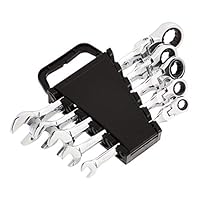 Amazon Basics Flexibles Ratschenschlüssel-Set, metrisch, 5-teilig, 8mm, 10mm, 13mm, 14mm, and 17mm