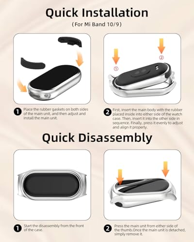 Correa reemplazo para Xiaomi Mi Band 9/10 respirable miniatura 4
