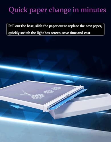 Boîte à lumière LED double face A4 rechargeable avec support de panneau - 7