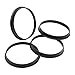 Topline Products Black Hub Centric Rings | 78.1mm OD to 71.5mm ID | Heavy Duty Plastic | Reduces Wheel Vibrations | Improves Ride Comfort | Set of 4