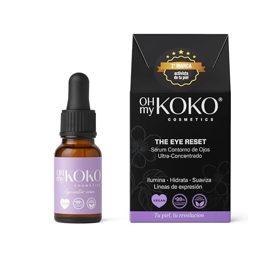 Sérum contour des yeux OhMyKoko 15 ml à l'acide hyaluronique pour peaux sensibles