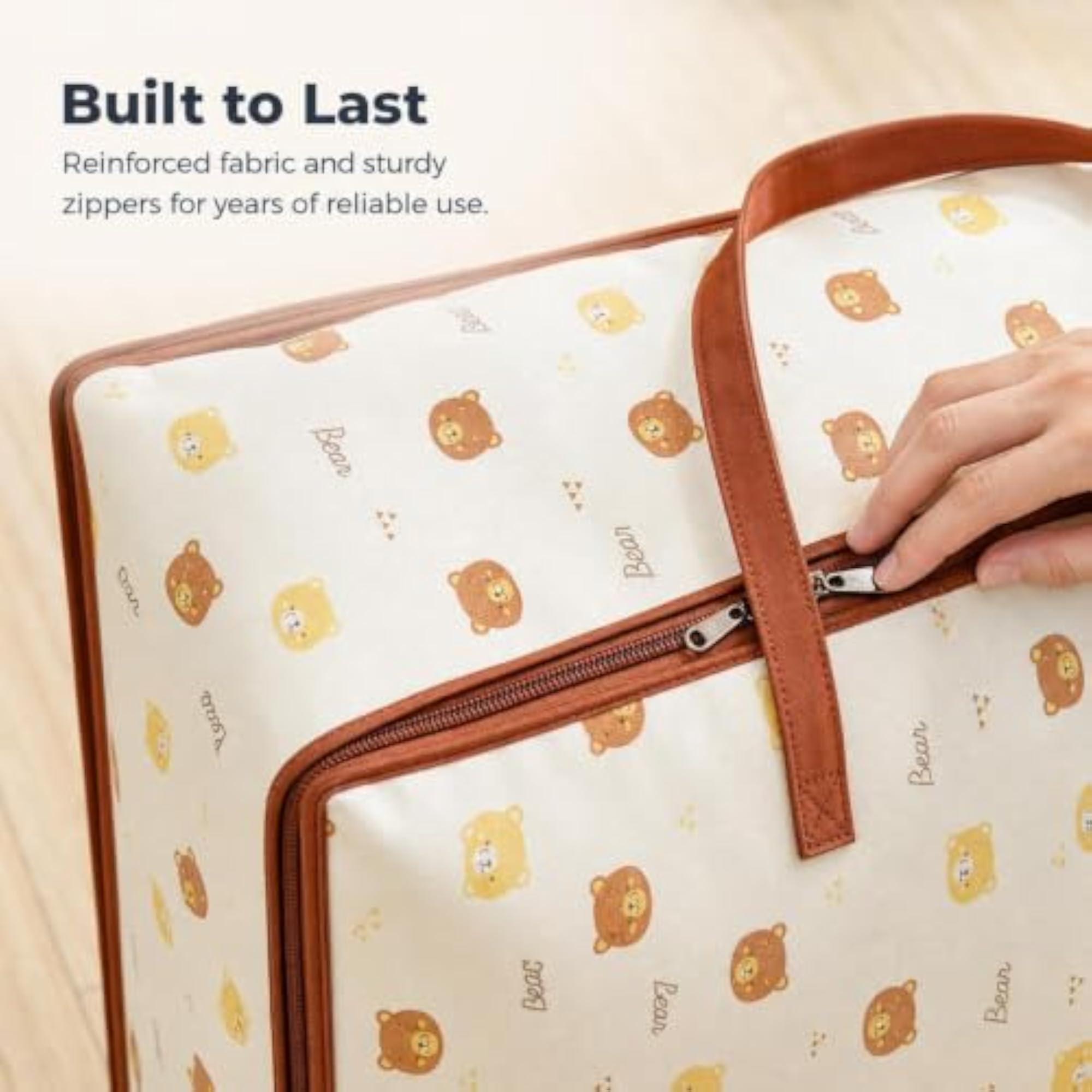 Large Capacity Oxford Fabric Storage Bag for Quilts and Clothes, 2-Pack