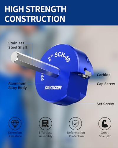 Image of DAYDOOR 2'' PVC Pipe Reamer, 2-Inch PVC Fitting Saver