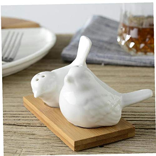 2pcs Aves Forma Sal Y Pimienta Set, Especias Tarro Condimento para Contenedores, Favor De La Boda del Regalo del Pájaro del