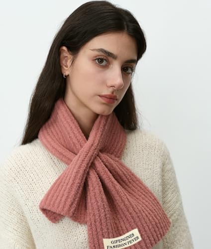 Women's Knitted Scarf Solid Color Ultra Soft Cashmere Feel Scarfs Thick Warm Fall Winter Scarves Shawl Wraps 20254