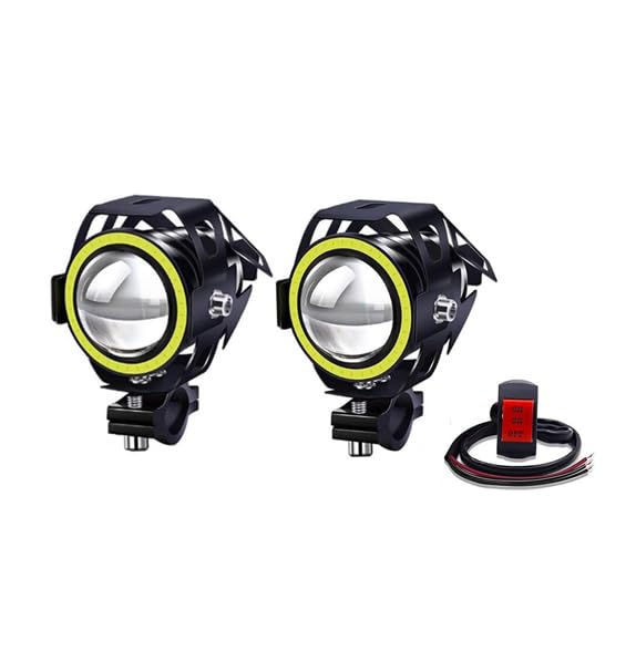 Amazon | X-STYLE U7 バイク用 LED フォグランプ 4つモード切替