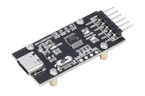 XICOOLEE PL2303 USB to UART (TTL) Serial Port Module for Windows Linux Mac OS Type C Connector Onboard Power Supply TXD RXD Indicators UART TTL Level Switch 3.3V/5V Logic Level