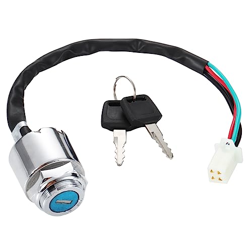 Greluma 1 Stück 4 Draht Pin Schlüssel Zündschalter für Go Kart ATV Quad Dirt Bike Scooter Motorrad