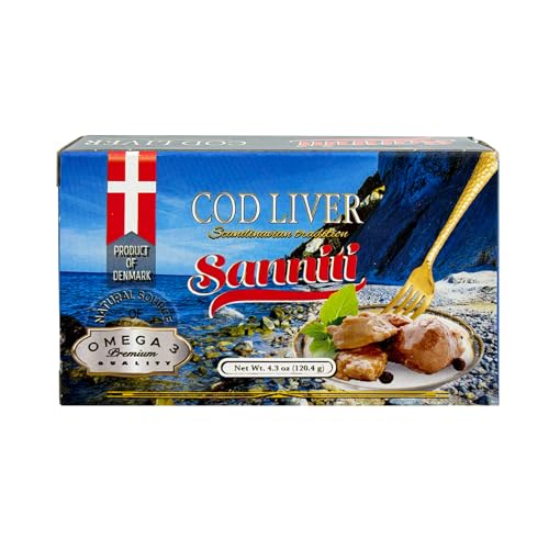 Image of Sanniti Cod Liver, Scandinavian Edition, 4.3 oz (Pack of 4)