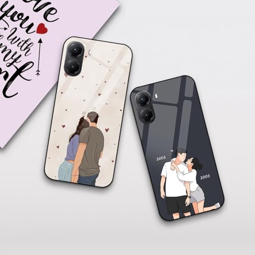 Image of COLORflow Back Cover Compatible with Poco X7 Pro 5G | Love Connection Couple Customized | Shockproof TPU Bumper with Camera Protection Back Cover Compatible with Poco X7 Pro 5G