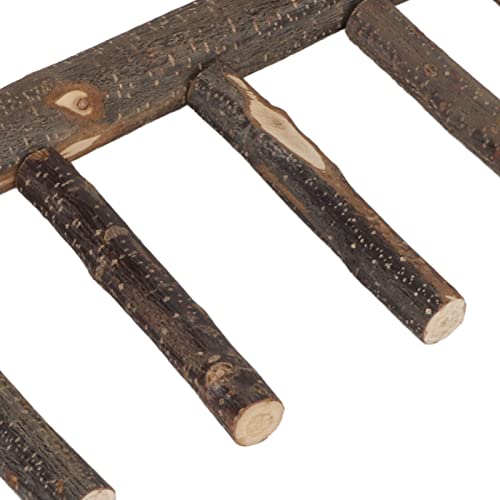 de Madeira Com Design de Madeira S, Poleiro Pássaros Multifuncionais, Suporte Escalada Resistente pa