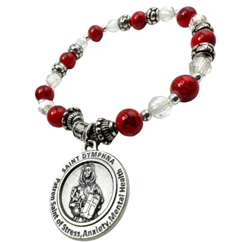 Westmon Works St Dymphna Bracelet Set with Prayer For Stress and Anxiety Holy Card4