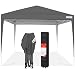 Best Choice Products 10x10ft Outdoor Portable Adjustable Instant Pop Up Gazebo Canopy Tent w/Carrying Bag - Dark Gray