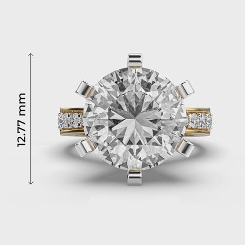 Bague solitaire moissanite argent 925 : éclat durable sans ternir - 4
