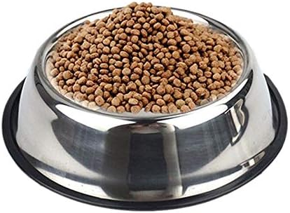 Miniatura 2 de Plato de acero inoxidable para cachorro de perro alimentador de alimentos de agua plato para mascotas perros y gatos