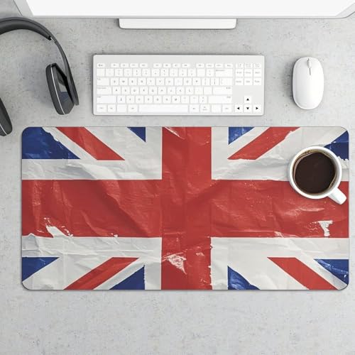 Tapete Escritorio Bandera Británica Grande Impermeable Antideslizante miniatura 5