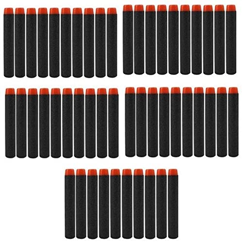 SYGA Plastic Foam Toy Bullet Dart Bullets for Strike Elite Guns, Black - 50Pcs (B09P1G4DT2) Amazon Price History, Amazon Price Tracker